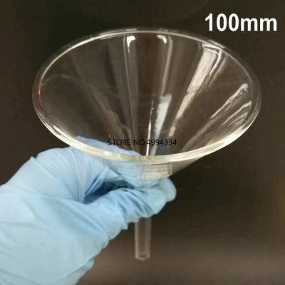 【CW】 2pcs/lot Dia 100mm Glass funnel with straight top SHORT NECK for Laboratory tests