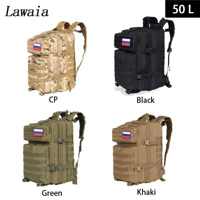 Lawaia 50L Or  30L Military Backpack Tactical Pack 900D Nylon Fabric Outdoor Sports Travel Large Capacity Backpack