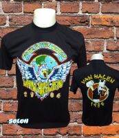 เสื้อวง VAN HALEN วงร็อค ไม่มีตะเข็บข้าง คอฟิต ป้ายUS เสื้อวินเทจเสื้อทัวร์ วงร็อคต่างประเทศ