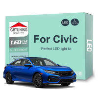 LED ภายในหลอดไฟสำหรับ Honda Civic IV V VI VII VIII IX X 4th 5th 6th 7th 8th 10th 1988-2021 2022รถ Canbus