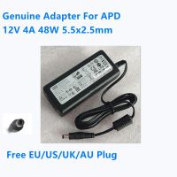 รับประกันสองปีของแท้ AC Adapter สำหรับ APD 12V 4A 48W 5.5X2.5Mm DA 48T12 DA 48Q12 LED Monitor Power Supply Charger