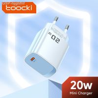 Hjghfhf Toocki 20W Type C ที่ชาร์จสำหรับไอโฟนชาร์จ14 13 USB ติดผนังพร้อม Lightning iPad Airpods