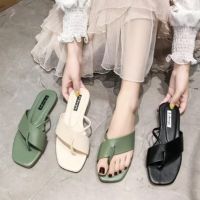 Multicolor Synthetic Rubber Flat Sandals Plain Design Anti Slip Size 37-40 for Women