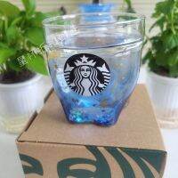 หินสตาร์บัคขาตั้งกล้อง Starbuck Sloki Kaca สตาร์บัค237มล. ท้องฟ้าเต็มไปด้วยดวงดาวระยิบระยับพิมพ์สีฟ้าคู่แก้วน้ำของขวัญโต๊ะทำงานที่บ้าน