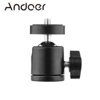 Andoer 1Pc หมุนมินิหัวบอลขาตั้งกล้องสามขา360องศาหมุนฐานภูเขาอะแดปเตอร์ Universal 1/4นิ้วสกรูยึดสำหรับกล้อง DSLR ILDC DV ขาตั้งกล้องขาตั้งไฟถ่ายภาพขาตั้ง