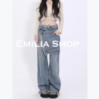 EMILIA SHOP กางเกงขายาว กางเกงเอวสูง กางเกงขายาวผู้หญิง 2022 ใหม่ ES220062