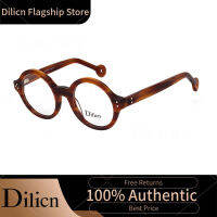 Dilicn 3009รอบสไตล์ Acetate แว่นตาโมเดิร์นย้อนยุค Unisex กรอบออพติคอลยอดนิยม