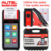 Autel MaxiBAS BT608 เครื่องทดสอบแบตเตอรี่รถยนต์,เครื่องสแกน OBD2 เต็มระบบ เครื่องพิมพ์ในตัว, รีเซ็ตแบตเตอรี่และไฟฟ้า,Adaptive Conductance,เครื่องวิเคราะห์ข้อเหวี่ยง เครื่องมือทดสอบโหลดแบตเตอรี่รถยนต์