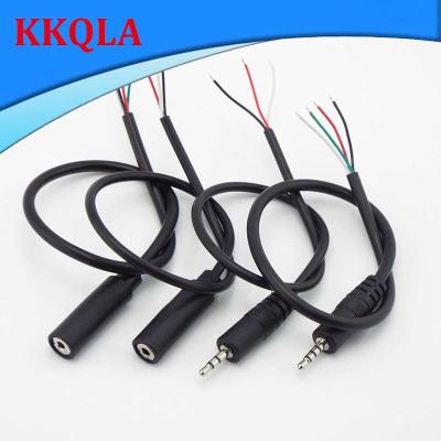 QKKQLA Audio Repair Cable Adapter 2.5mm Male Female Plug Mono 3pole 4pole stereo audio wire Connector Cable Extension DIY