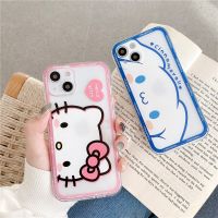 (Bishop Belle)Cinnamorol Hello Kitty Anti-Drop,IPhone 14plus เคสโทรศัพท์ Iphone 14 13 12 11 Pro Max Xr X Xs ฝาหลังรูปการ์ตูนน่ารัก