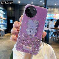 เคสโทรศัพท์ Realme 11 4G นิ่มรูปการ์ตูนน่ารักประกายเปลือกหอยรูปดาวคิตตี้ซิลิโคนป้องกันการหล่นฝาหลัง Realme11เคส4G