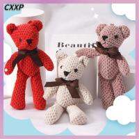 CXXP 2Pcs ตุ๊กตาผ้าพลัฌ สำหรับเด็กๆ วันเกิดของสตรี จี้กุญแจชุด ตุ๊กตาของขวัญ ของตกแต่งงานเลี้ยงงานแต่งงาน ของเล่นตุ๊กตาหมียัดไส้