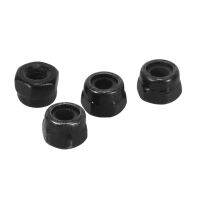 M2 Zinc Plated Nylock Nylon Insert Hex Lock Nuts Black 50pcs