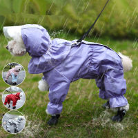 4-Colors Dog Raincoat Outdoor Puppy Raincoat XS-2XL Waterproof Raincoat For Dogs Pet Jumpsuit Clothes Pet Supplies