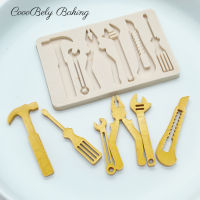 DIY Wrench Silicone Fondant Molds For Baking Cake Decorating Tools Chocolate Gumpaste Mold Kitchen Cake Molds Tools XK0202023