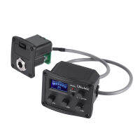 [okoogee]Ukulele Ukelele Uke Piezo Pickup Preamp 3-Band EQ Equalizer Tuner System with LCD Display