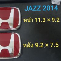 HONDA JAZZ 2014 H แดง โลโก้ตรงรุ่น หน้า หลัง ราคาจ่อชุด 2 ชิ้น