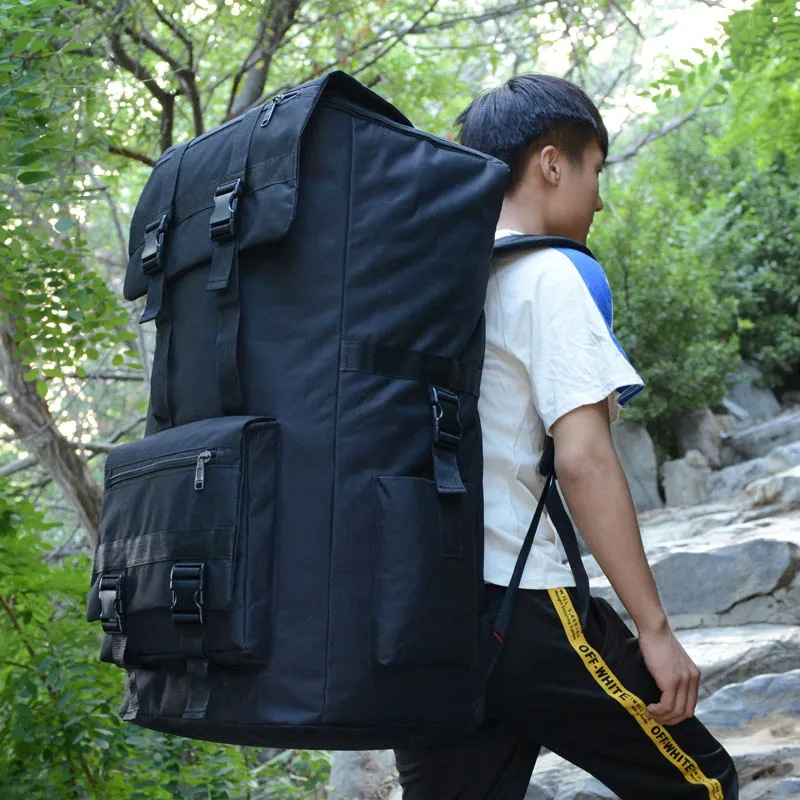 speler Trots lens 120 liter oversized travel backpack men's quilt luggage checked backpack  moving bag migrant travel bag | Lazada PH