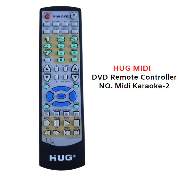 HUG MIDI DVD No.MiDi Karaoke02 Remote Controller For DVD Product Only