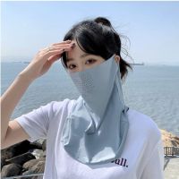 Sun protection mask male shade all face neck guard riding like a neck collar thin ice silk veil collar drive men