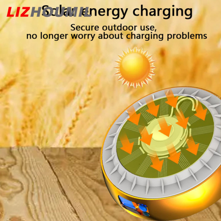 lizhoumil-โคมไฟสำหรับตั้งแคมป์พลังงานแสงอาทิตย์-โคมไฟเต็นท์อเนกประสงค์กลางแจ้งกันน้ำพร้อมตะขอพับได้