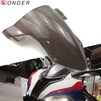 รถมอเตอร์ไซค์ใหม่กระจกบังลมหน้าฟองน้ำสองชั้นที่กันลมควันสำหรับ BMW S1000RR S1000 RR S 1000 RR 1000RR 2019 2020 RACINGSCREEN