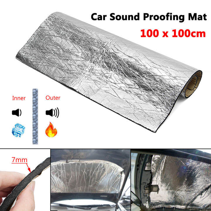 Closed Cell Foam 100*100cm 7mm Car/Van Glass Fibre Sound Proofing ...