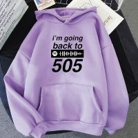 Arctic Monkeys Printed Hoodie for Fans Im Goning Back To 505 Album Sweatshirts Letter Graphic Mens Hoody Harajuku Hip Hop Tops