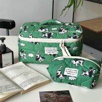 【CW】♚❏  Hylhexyr Dog Sheep Pattern Cotton Flap Storage Soft Large Capacity Makeup With