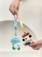 【STOCK】 Illustrator cooperation model Cartoon small pendant embroidered puppy bag pendant cute keychain creative gift