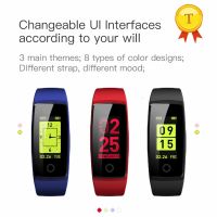 Colorful Smart band Wrist band Fitness band Bracelet Heart Rate Pedometer Blood Pressure Smart band Activity Tracker for iphone6  Pedometers