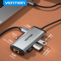 Vention USB C HUB Type C to USB 3.0 Dock Station USB C HDMI RJ45 4K for MacBook Pro Air Accessories Type C 3.1 Splitter USB HUB