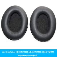 Replacement Black Ear Pads Cushion Earpads Parts For Sennheiser  HD418 HD428 HD438 HD429 HD448 HD449 Headphones Accessory