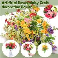 Artificial Flowers for Outdoors Hanging Baskets Daisy Outside Silk Garden Faux Indoor 6Pcs Decor Flower Wildflowers Artificial Artificial flowers