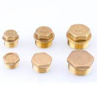 G1 1/4 1/8 3/8 1/2 3/4 G2 BSP Female Threaded Brass Pipe Hex Head Brass Stopper End Cap Plug Plumbing Fitting Connector Adapter