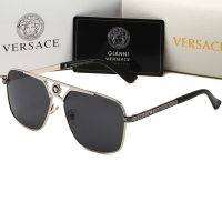 （With Box）LVˉ Versace แว่นกันแดดแบรนด์เนมสำหรับผู้ชายและผู้หญิงแว่นกันแดดโพลาไรซ์ดั้งเดิม (พร้อมกล่องใส่แว่นตาและกล่อง)