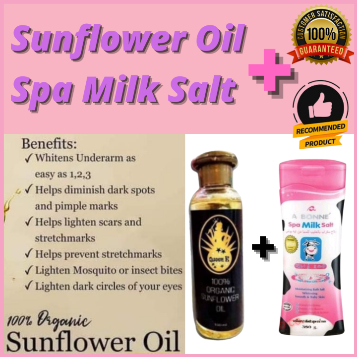 ABONNE SPA MILK SALT SCRUB AND SUNFLOWER OIL SKINCARE COMBO. Authentic