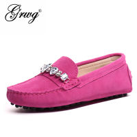 GRWG High Quality Genuine Leather Women Shoes Female Casual Fashion Flats Spring Autumn Driving Shoes Women Leather Loafers