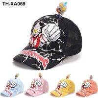 new cartoon ultraman baseball caps tide sunscreen cap boy child mesh K748 children