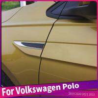 สำหรับ Volkswagen Polo 2019 2020 2021 2022รถยนต์ปีกข้างเดิมหมุดติดกันชนรถยนต์ตรารถยนต์สติ๊กเกอร์แต่งขอบ2ชิ้น/เซ็ต