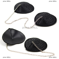 pime MALL 1คู่เซ็กซี่สีดำ Link CHAIN พู่หน้าอกชุดชั้นในหัวนมสติกเกอร์ pasties ร้อน