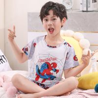 Kids Summer Baby Tops Toddler Tees Night Suit Baby Homewear Boy Sets Girl Pajamas Clothing Cartoon Short Sleeve Casual Wear