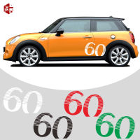 60th Anniversary สะท้อนแสงไวนิลรถประตูด้านข้างสติกเกอร์ Body Decal สำหรับ MINI Cooper F54 F55 F56 F60 R56 R58 R60อุปกรณ์เสริม