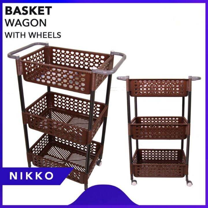 MULTIPURPOSE BASKET WAGON WITH WHEELS Lazada PH