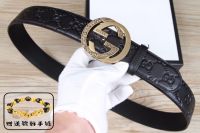 (Fashion high-end belt)2023G home new mens leather belt Cow leather belt Original quality gift box package