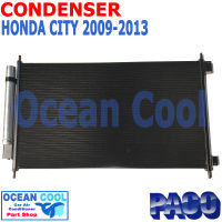 แผงแอร์ ซิตี้  2008 - 2013 CD0073 Condenser HONDA CITY 2009 2010 2011 2012 อะไหล่ แอร์ รถยนต์ คอยล์ร้อน แผงรังผึ้ง ฮอนด้า