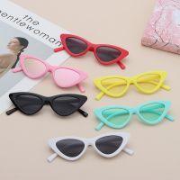 Summer Boy Girl Triangle Cat Eye Sunglasses UV400 Protection Kids Ultraviolet-proof Baby Accessories Personality Trendy 3-9Years Cycling Sunglasses