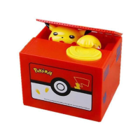 Pokemon Pikachu Anime Cartoon Piggy Bank Newest Electronic Cash Box Movable Doll Toy Safe Children Christmas Birthday Gift