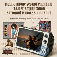 12 Inch 3D Mobile Phone Holder HD Video Amplifier Sound Surround Enlarged Expand Stand Phone Screen Magnifier Retro Tv Box