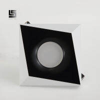 led downlight gu10 black+white Led lamp changeable led spotlight 220v square recessed led ceiling light